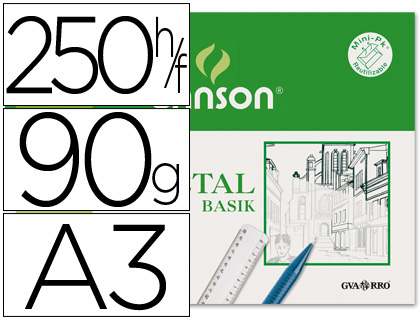 Papel Guarro A3 90-95g/m² vegetal